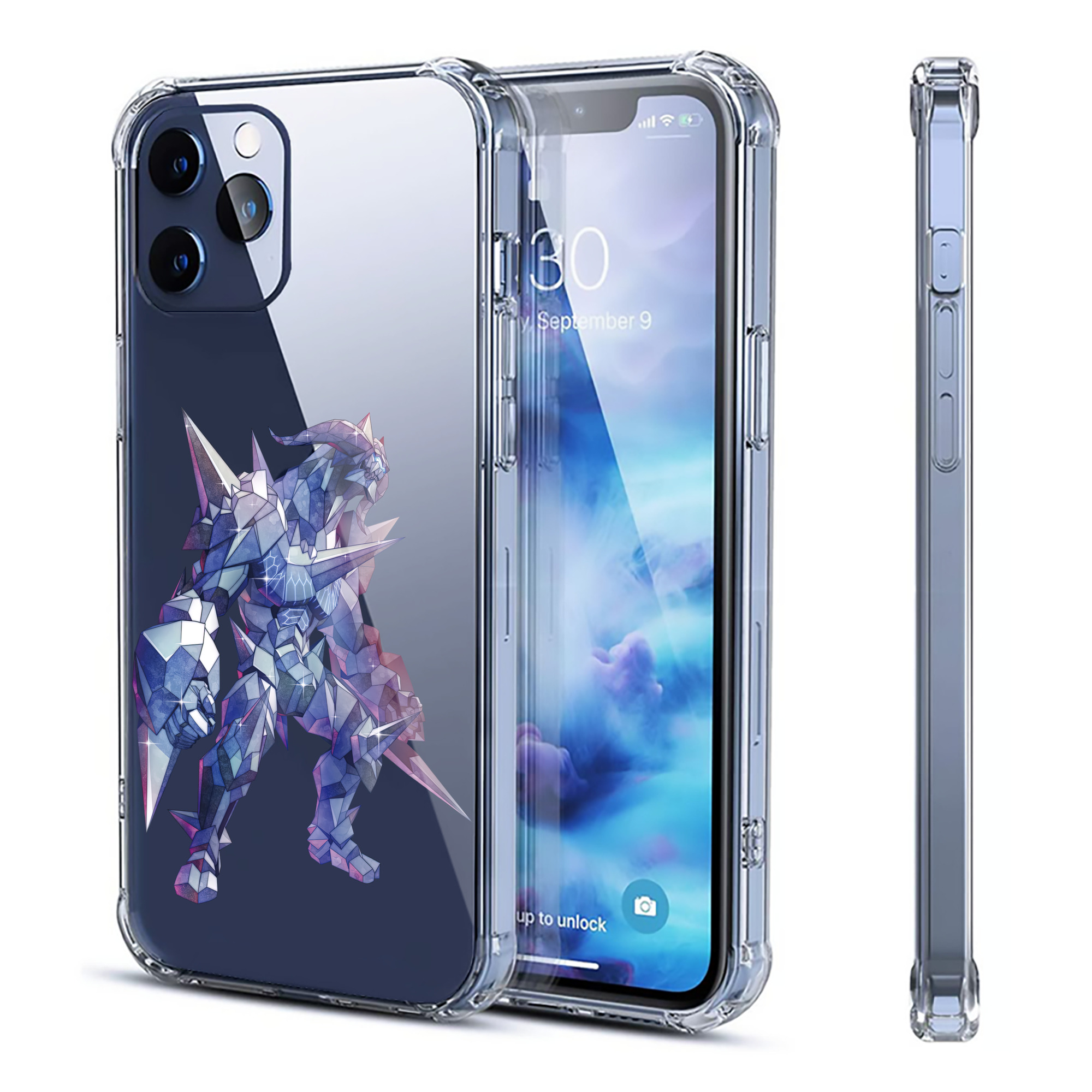 （画像用） ウルトラマン Ultraman 【iPhone 12シリーズ対応】透明スマホケース（クリアソフトケース）